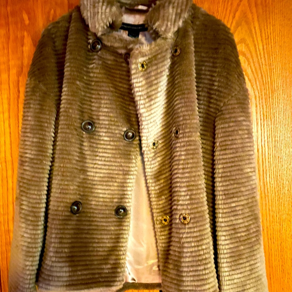 french connection lined faux fur jacket